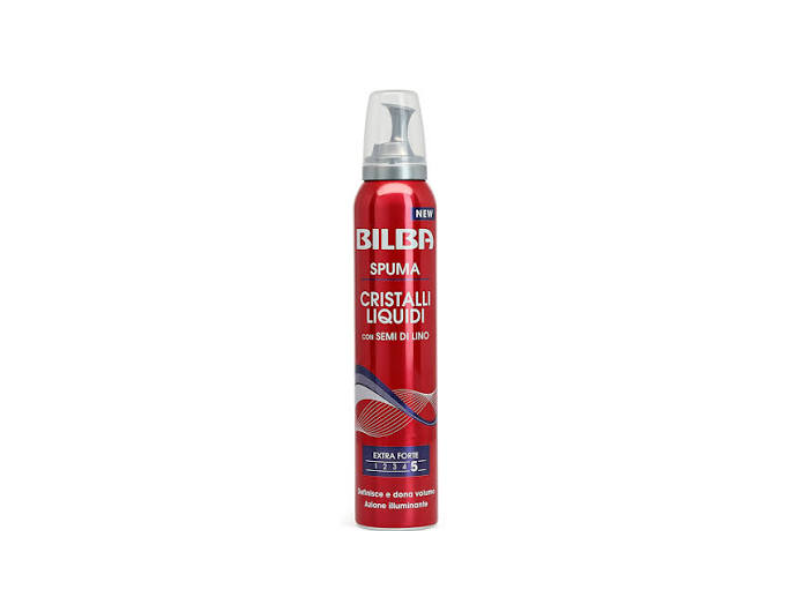 Bilba Spuma Cristalli Liquidi, Extra Strong Hold, 250 mL
