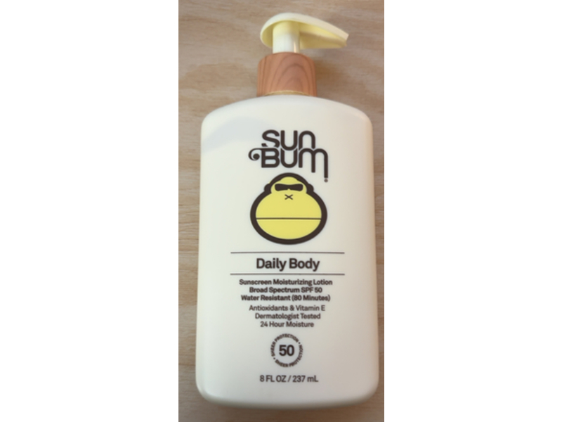 Sun Bum Daily Body Sunscreen Moisturizing Lotion, SPF 50, 8 fl oz/237 mL