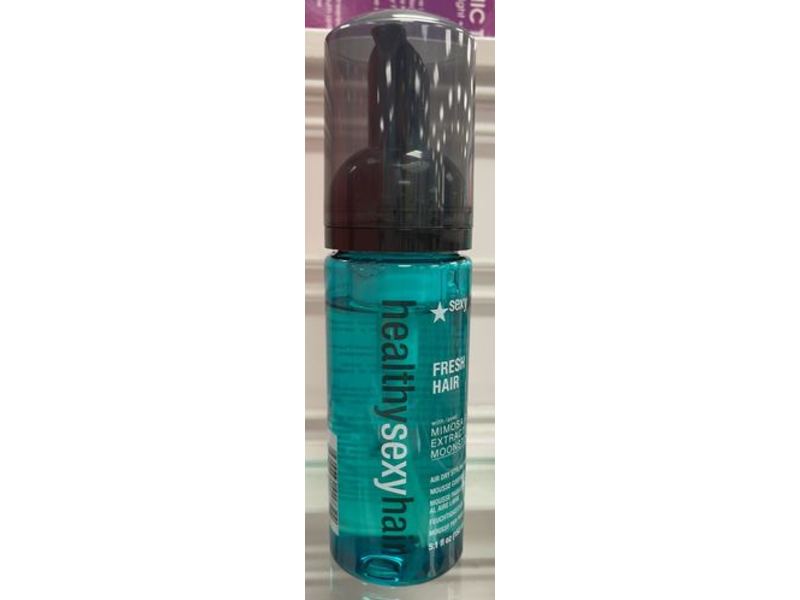 Sexy Hair Fresh Hair Air Dry Styling Mousse, 5.1 fl oz/150 mL