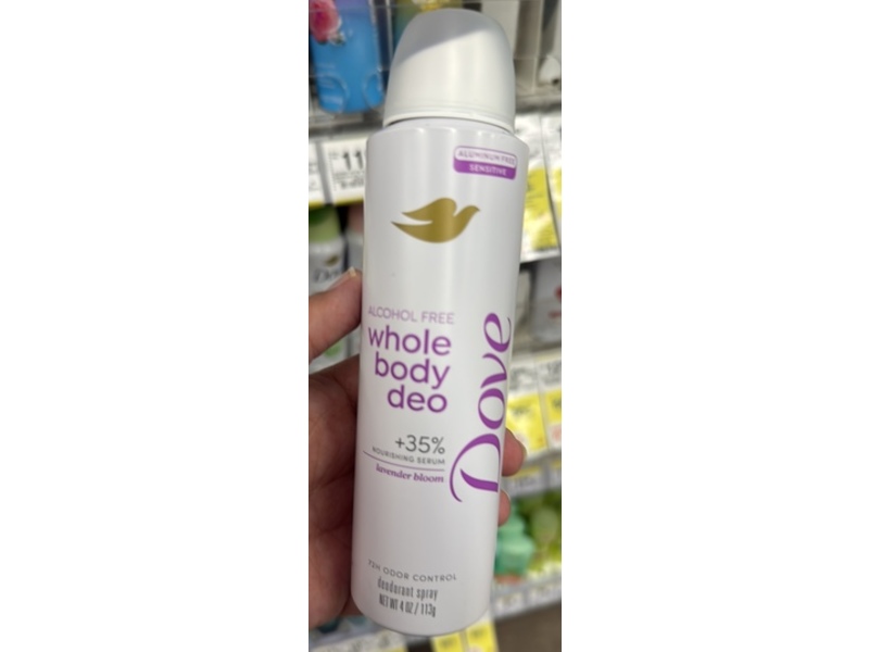 Dove Whole Body Deo, Lavendar Bloom, 4 oz/113 g