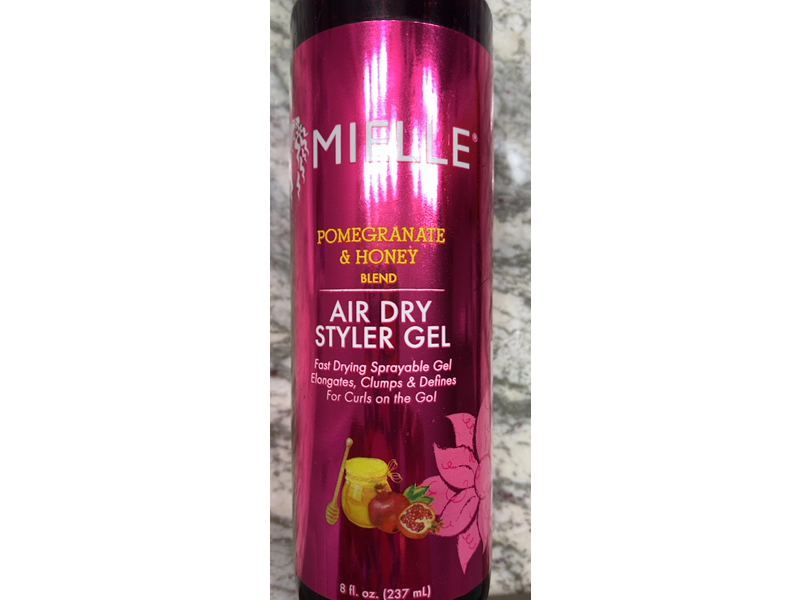 Mielle Air Dry Styler Gel, Pomegranate & Honey, 8 fl oz/237 mL