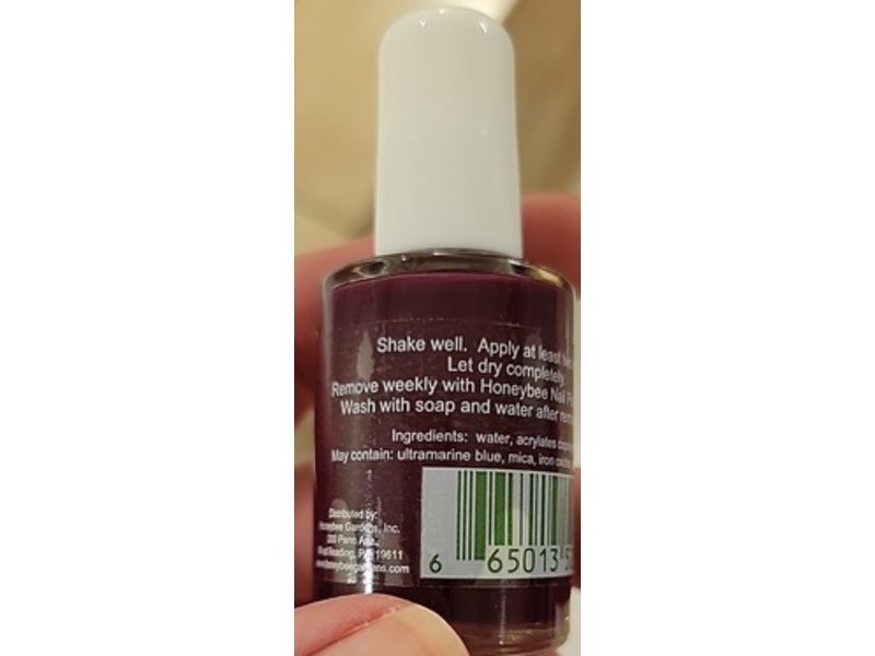 Honeybee Gardens WaterColors Nail Enamel, Vintage Merlot, 0.5 fl oz/14 mL