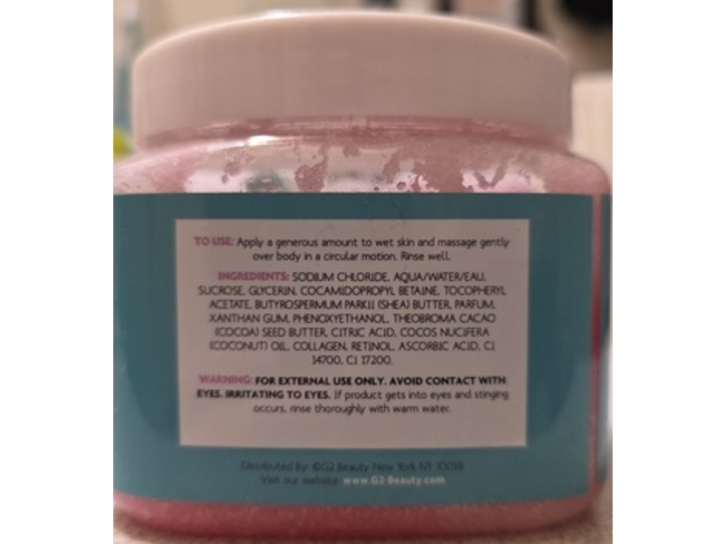 The Spathecary Exfoliating Sugar Scrub, Cotton Candy, 21 oz/600 g
