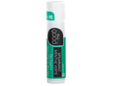 All Good Lip Balm, Spearmint, SPF 15, 0.15 oz/4.2 g