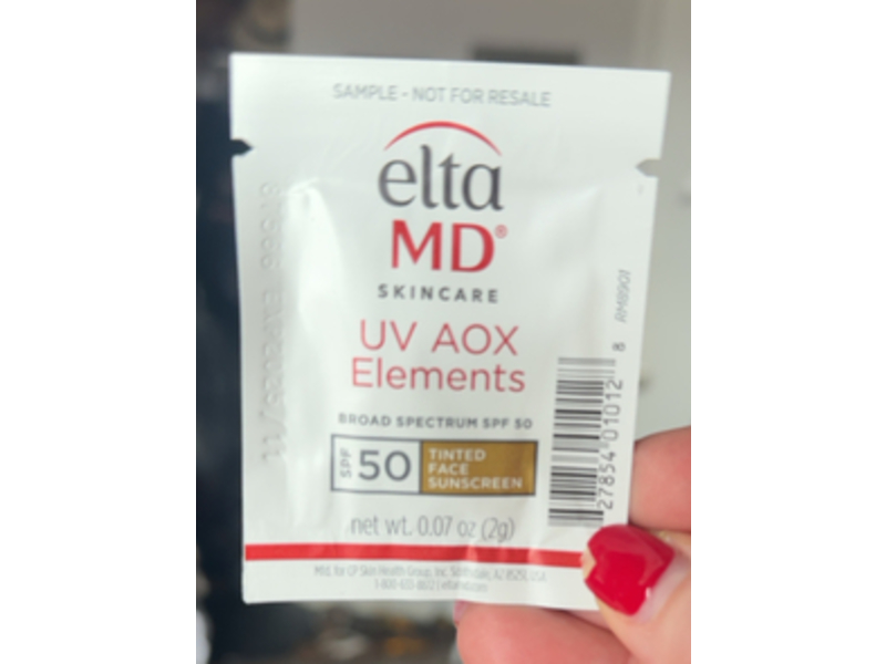 EltaMD UV AOX Elements Tinted Face Sunscreen, SPF 50, 0.07 oz/2 g