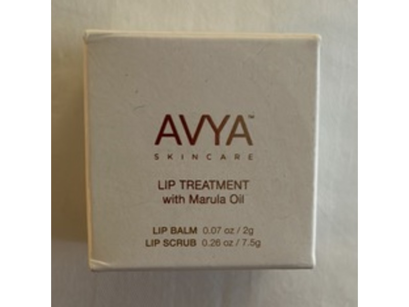 Avya Skincare Two-In-One Lip Treatment, Marula Oil, 0.07 oz/2 g + 0.26 oz/7.5 g