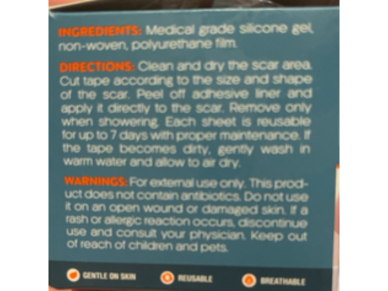 Nuvadermis Soft Silicone Scar Tape, 1 Roll