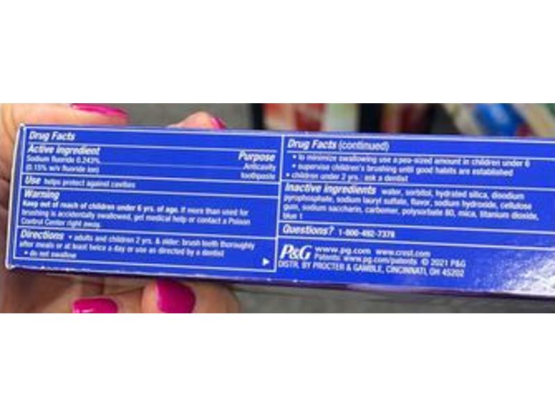 Crest 3D White Toothpaste, Arctic Fresh, 5 oz/141 g