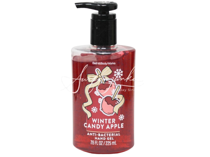 Bath & Body Works Anti-Bacterial Hand Gel, Winter Candy Apple, 7.6 fl oz/225 mL