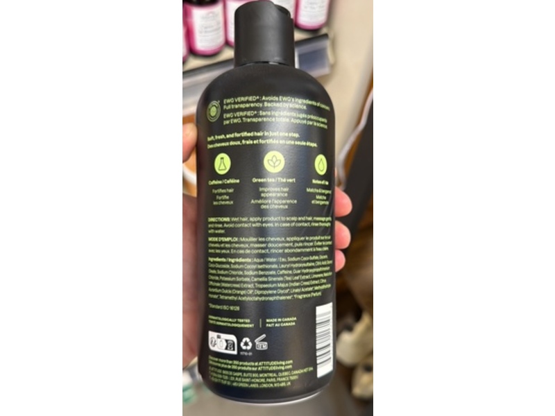 Attitude Super Leaves 2 In 1 Shampoo & Conditioner, Matcha & Bergamot, 14 fl oz/415 mL