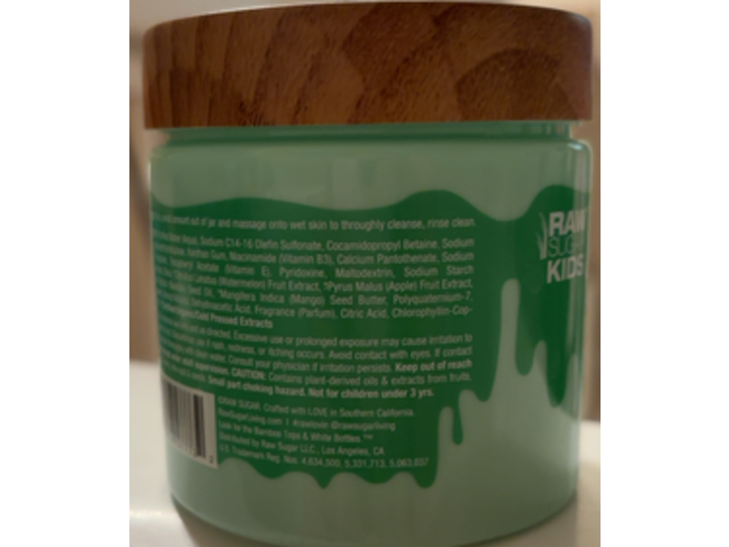 Raw Sugar Kids Slime Goo Bath + Body Wash, Watermelon + Apple, 6 fl oz/177 mL, 3 Count