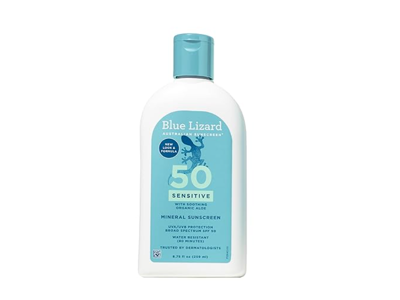 Blue Lizard Sensitive Mineral Sunscreen, SPF 50+ , 8.75 fl oz/259 mL