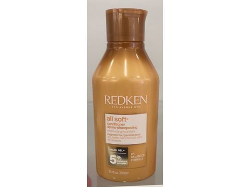 Redken All Soft Conditioner, Argan Oil, 10.1 fl oz/300 mL