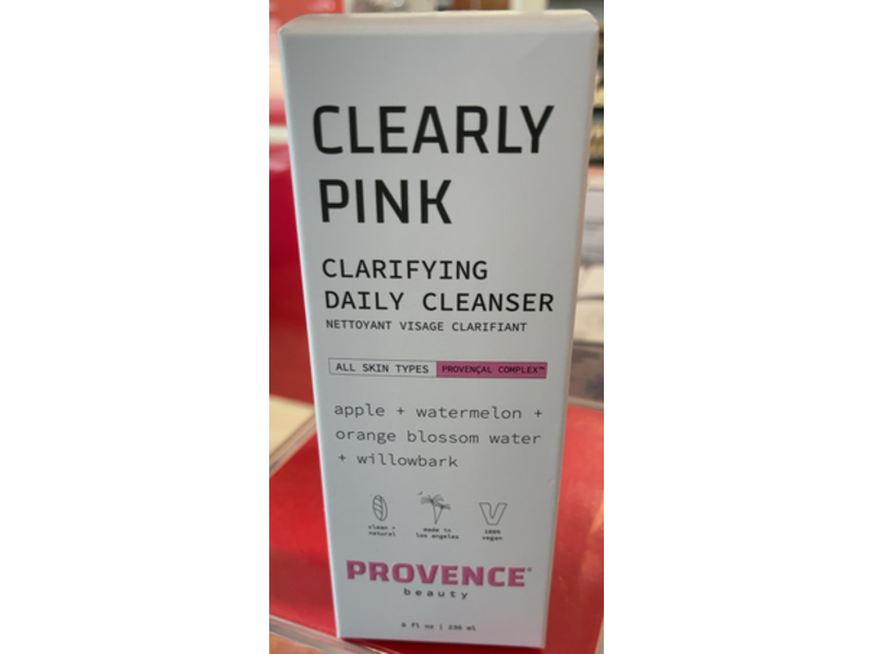 Provence Beauty Clearly Pink Daily Cleanser, Watermelon + Apple, 8 fl oz/236 mL