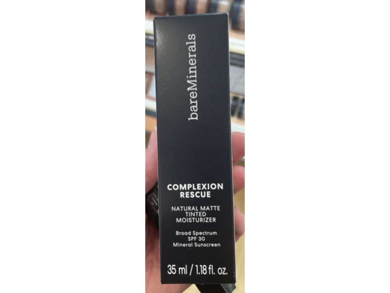 BareMinerals Complexion Rescue Natural Matte Tinted Moisturizer, SPF 30, 01 Opal, 1.18 oz/35 mL
