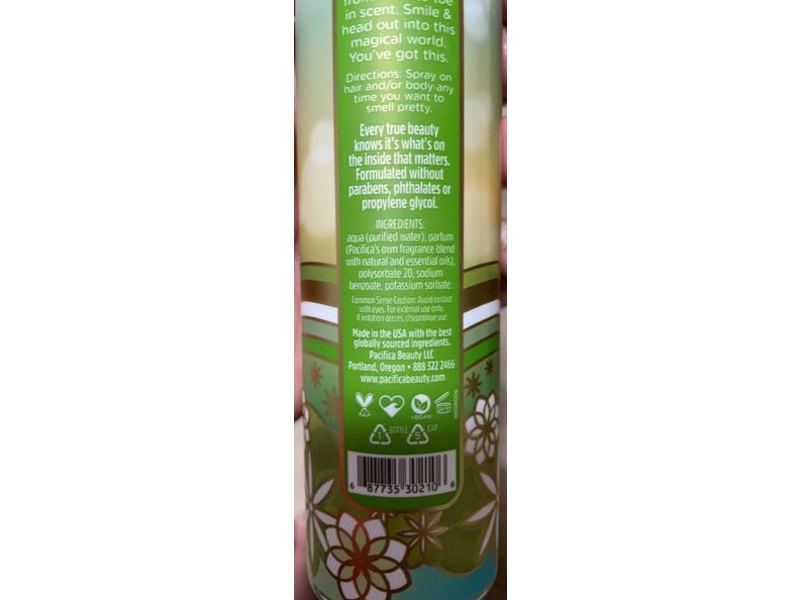Pacifica Perfumed Hair & Body Mist, Tahititan Gardenia, 6 fl oz/177 mL