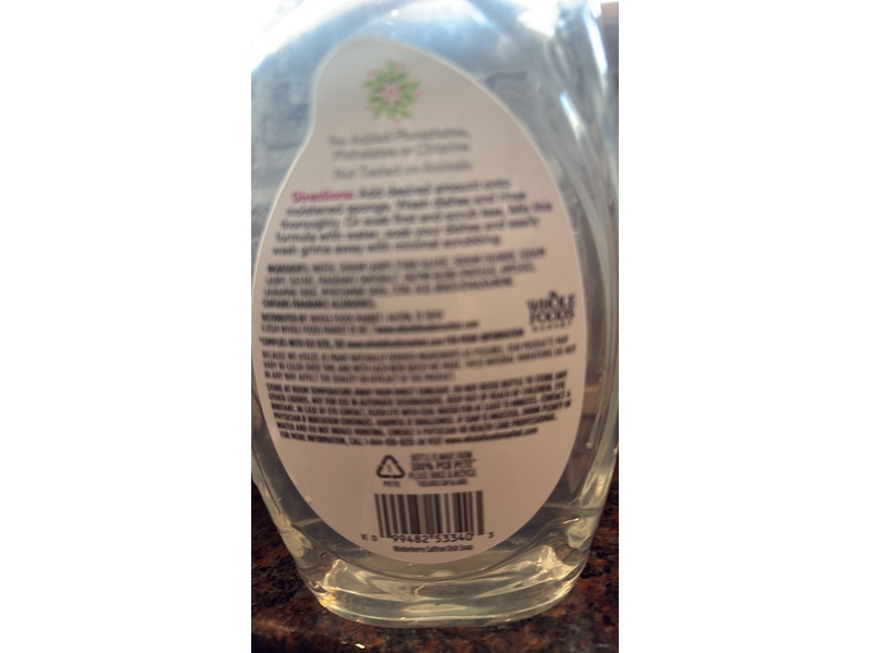 365 Whole Foods Market Dish Soap, Winterberry Saffron, 24 fl oz/710 mL