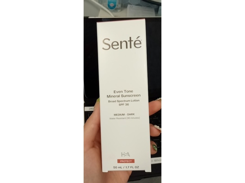 Sente Even Tone Mineral Sunscreen, SPF 36, Medium-Dark, 1.7 fl oz/50 mL