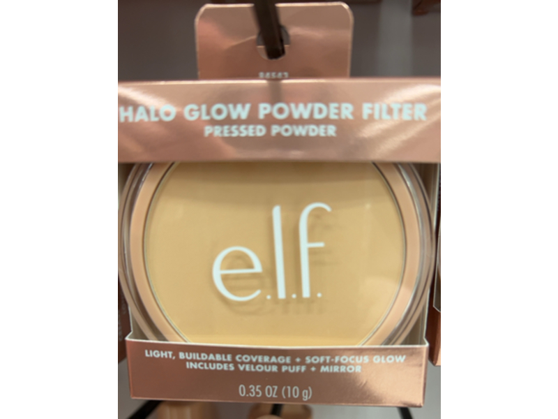 e.l.f. Halo Glow Powder Filter Pressed Powder, Fair Neutral Cool, 0.35 oz/10 g