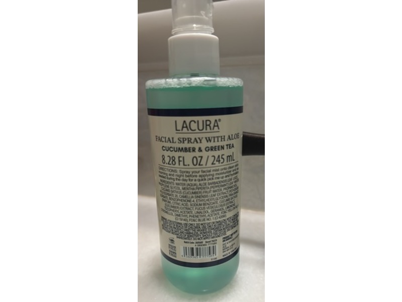 Lacura Fresh Skin Facial Spray, Cucumber & Green Tea, 8.28 fl oz/245 mL