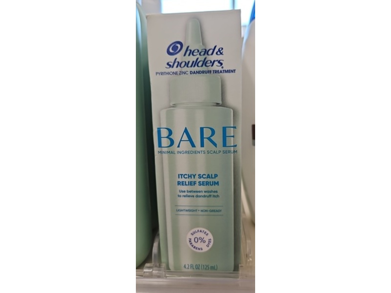 Head & Shoulders Bare Itchy Scalp Relief Serum, 4.2 fl oz/125 mL