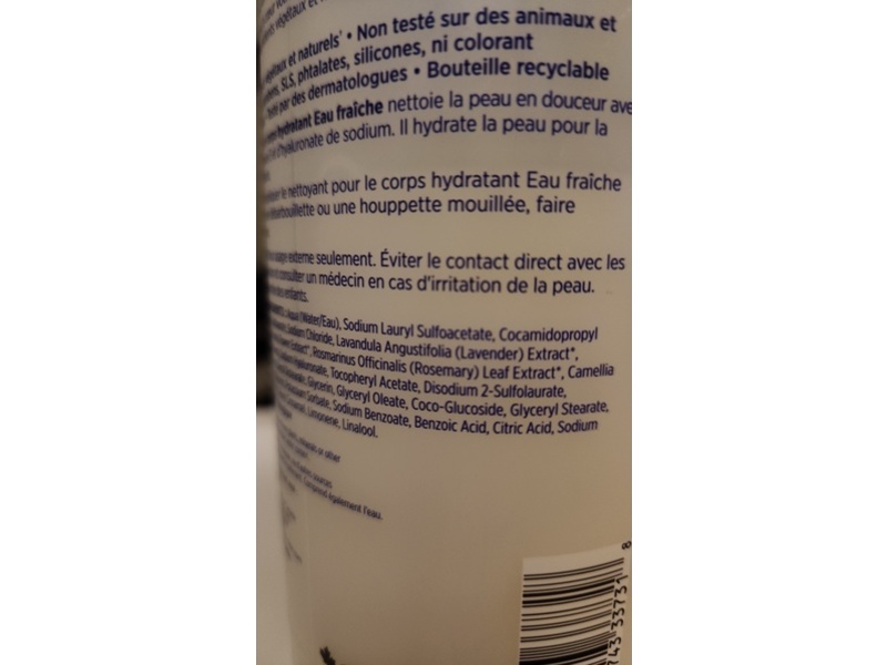 Live Clean Fresh Water Hydrating Body Wash, 33.8 fl oz/1 L