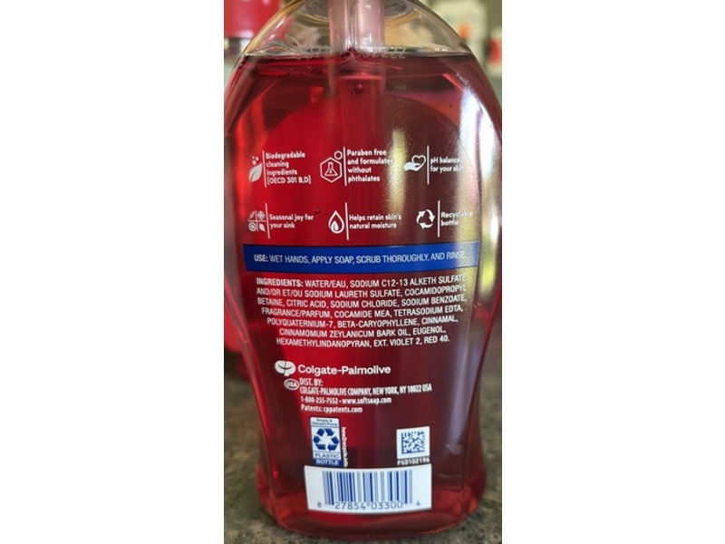 Soft Soap Liquid Hand Soap, Red Apple Scent, 11.25 fl oz/332 mL