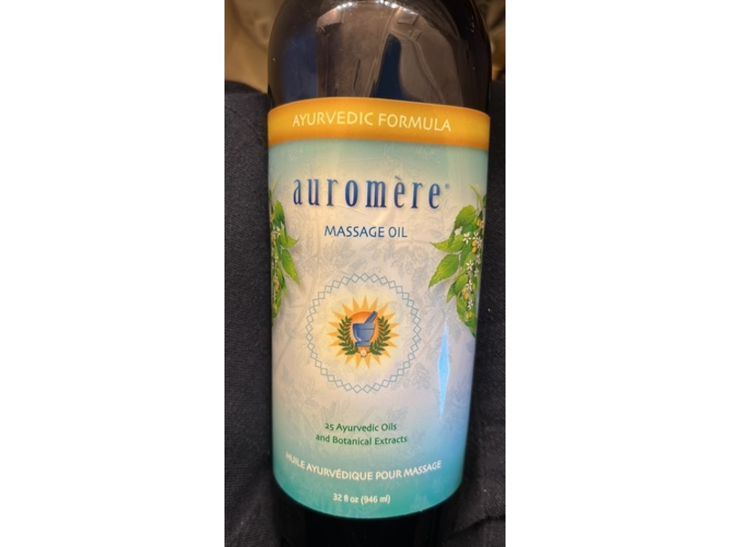Auromere Ayurvedic Massage Oil, 32 fl oz/946 mL
