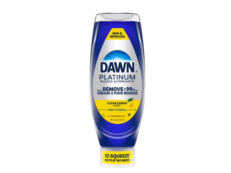 Dawn Platinum Bleach Alternative Ez Squueze Dishwashing Liquid, Clean Lemon, 24 fl oz/709 mL