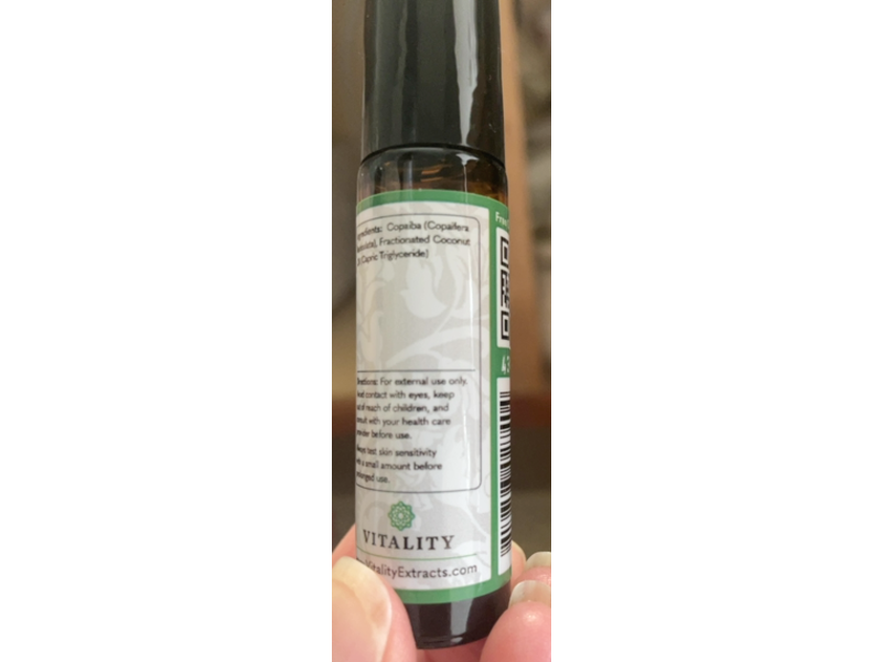 Vitality Extracts Pure Essential Oil Blend Roller, Copaiba, 10 mL