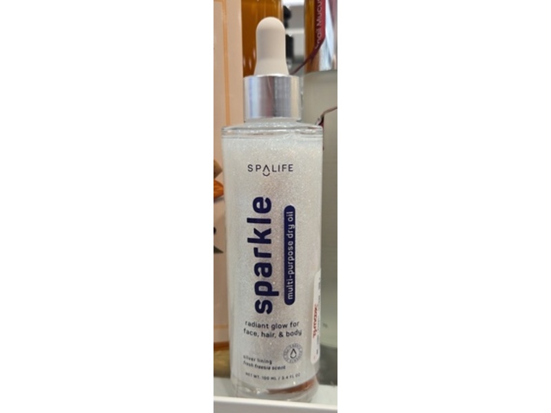 SpaLife Sparkle Multi-Purpose Dry Oil, Fresh Freesia, 3.4 fl oz/100 mL