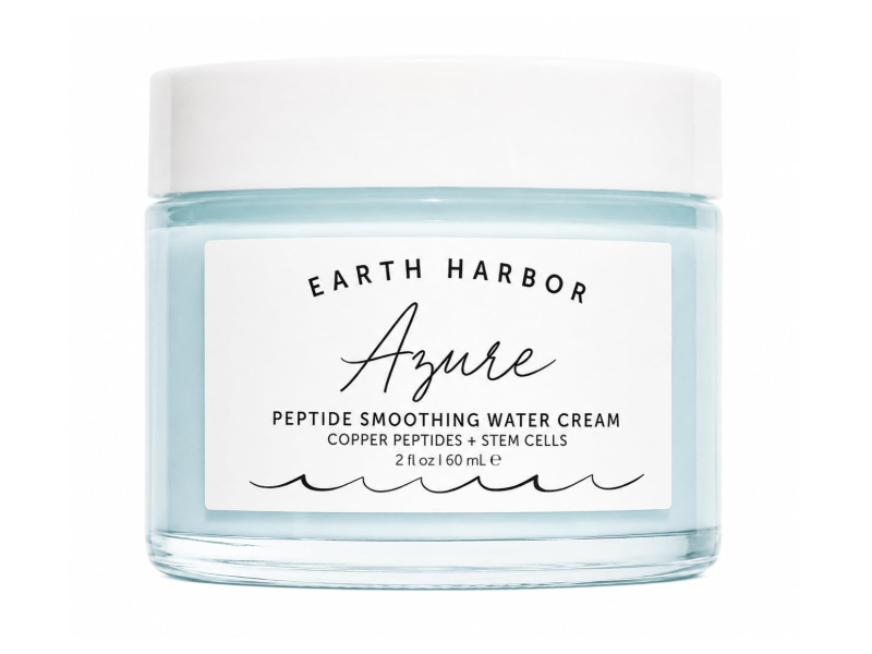 Earth Harbor Azure Peptide Smoothing Water Cream, Copper Peptide+Stem Cells, 2 fl oz/60 mL