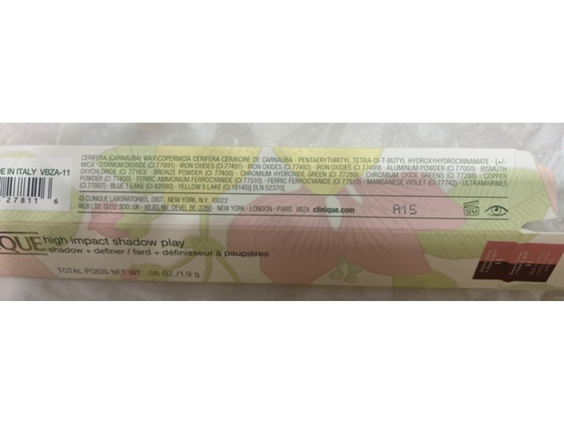 Clinique High Impact Shadow Play Shadow + Definer, 11 Pink Honey + Black Honey, 0.06 oz/1.9 g