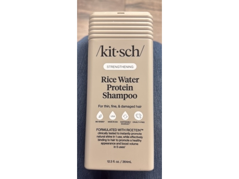 Kitsch Strengthening Rice Water Protein Shampoo, 12.3 fl oz/364 mL