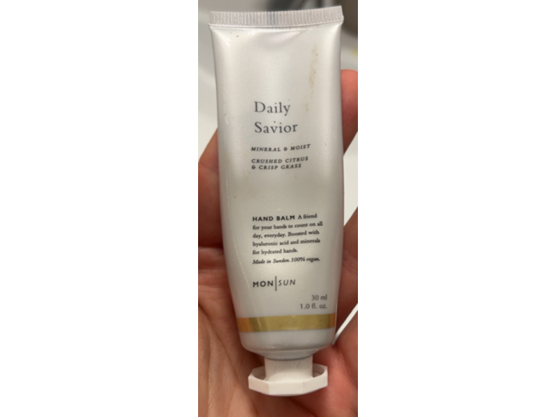 Monsun Daily Savior Mineral & Moist Hand Balm, Crushed Citrus & Crisp Grass, 1.0 fl oz/30 mL