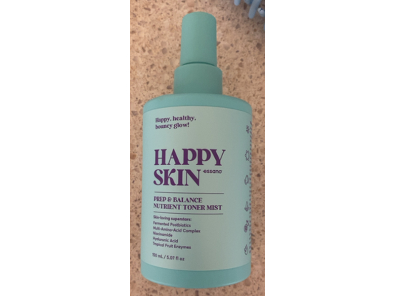 Essano Happy Skin Prep & Balance Nutrient Toner Mist, 5.07 fl oz/150 mL