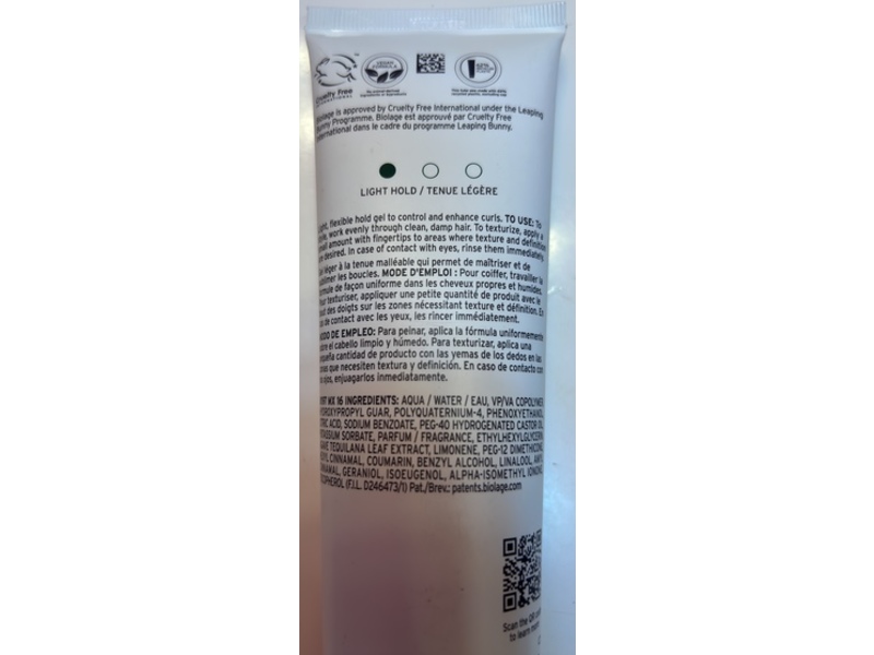 Biolage Curl Defining Elixir Flexible Gel, 5.1 fl oz/150 mL