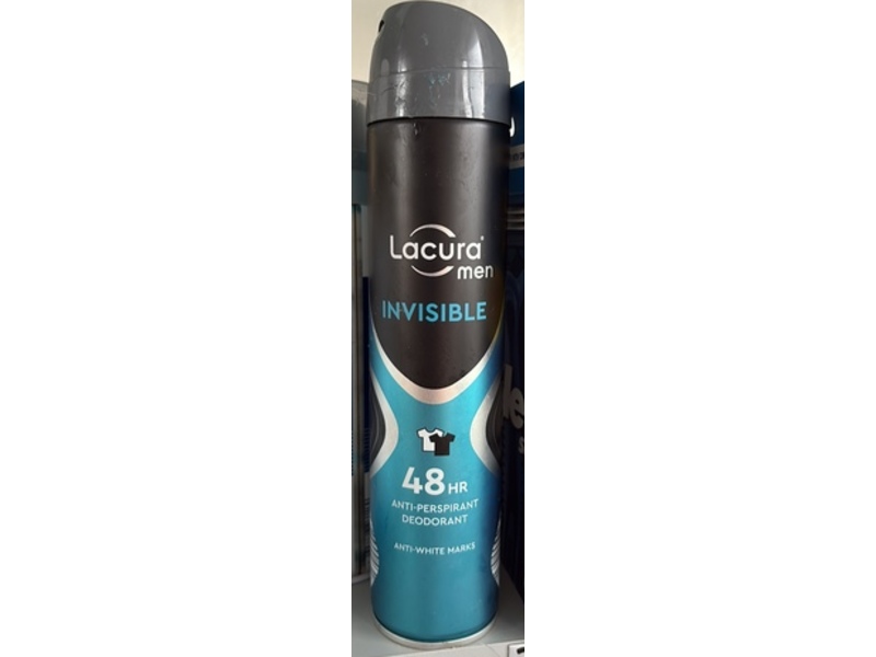 Lacura Men Invisible Anti-Perspirant Deodorant, 250 mL