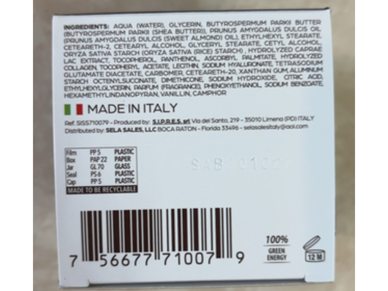 Delfanti Milano Goat Milk Night Cream with Collagen, 1.7 oz/50 mL