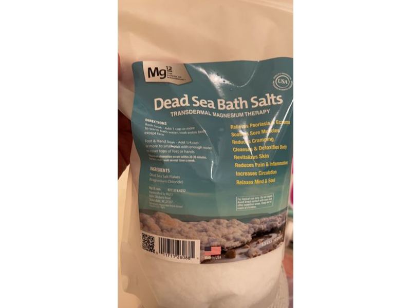Mg12 Dead Sea Bath Salts, 5.5. LBS