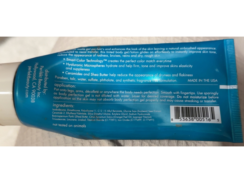 Per-Fekt Matte Body Perfection Gel, Tan, 3 fl oz/90 mL