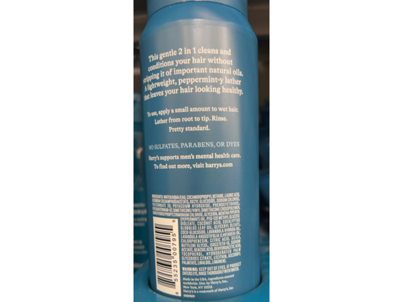Harry's 2-In-1 Shampoo & Conditioner, 14 fl oz