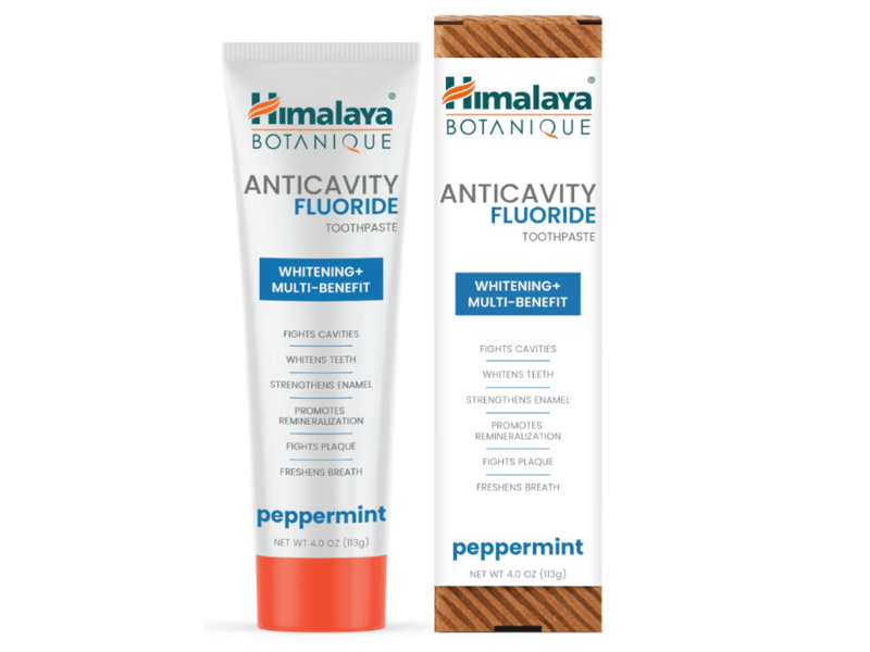 Himalaya Botanique Anticavity Flouride Toothpaste, Peppermint, 4.0 oz/113 g