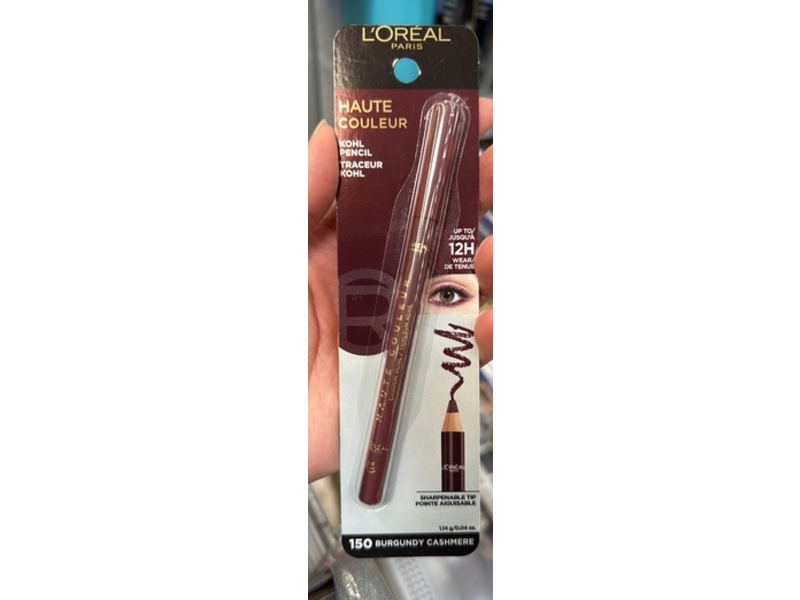 L'Oreal Paris Haute Couleur Kohl Pencil, 150 Burgundy Cashmere, 0.04 oz/1.14 g