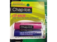 Chap Ice Lip Balm, Watermelon Blue Raspberry, 0.28 oz/8 g, 2 Count - thumbnail 2