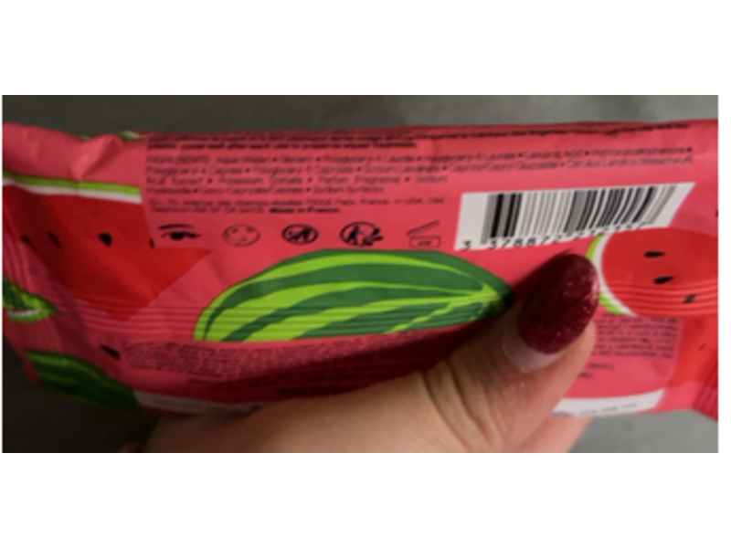 Sephora Face & Eyes Moisturizing Cleansing Wipes, Watermelon, 10 Count