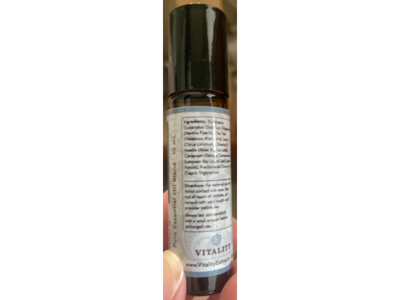 Vitality Extracts Breathe Easy Pure Essential Oil Blend Roll On, 10 mL