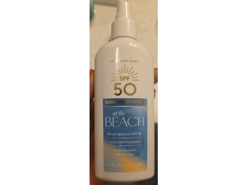 Bath & Body Works Sunscreen Spray, At the Beach, SPF 50, 6 fl oz/177 mL