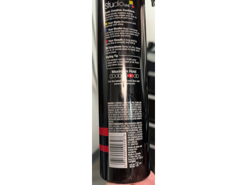 L'Oreal Paris Studio Line Mega Hairspray, Max Hold, 8.5 fl oz/241 g