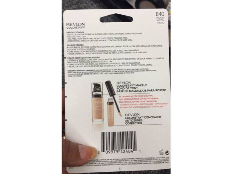 Revlon Colorstay Pressed Powder, 840 Medium , 0.3 oz/8.4 g, Pack Of 8